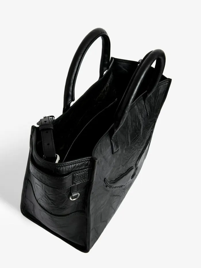WomenMen Zadig and Voltaire Handbags Angel Tote Bag Black