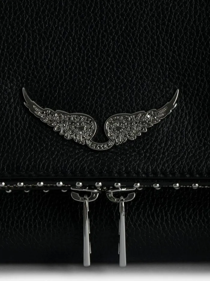 WomenMen Zadig and Voltaire Shoulder Bags Rocky Studs Bag Black WomenMen Zadig and Voltaire Shoulder Bags Rocky Studs Bag Black