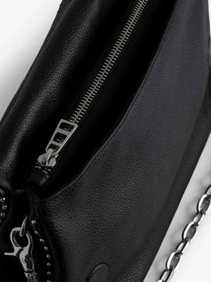 WomenMen Zadig and Voltaire Shoulder Bags Rocky Studs Bag Black WomenMen Zadig and Voltaire Shoulder Bags Rocky Studs Bag Black
