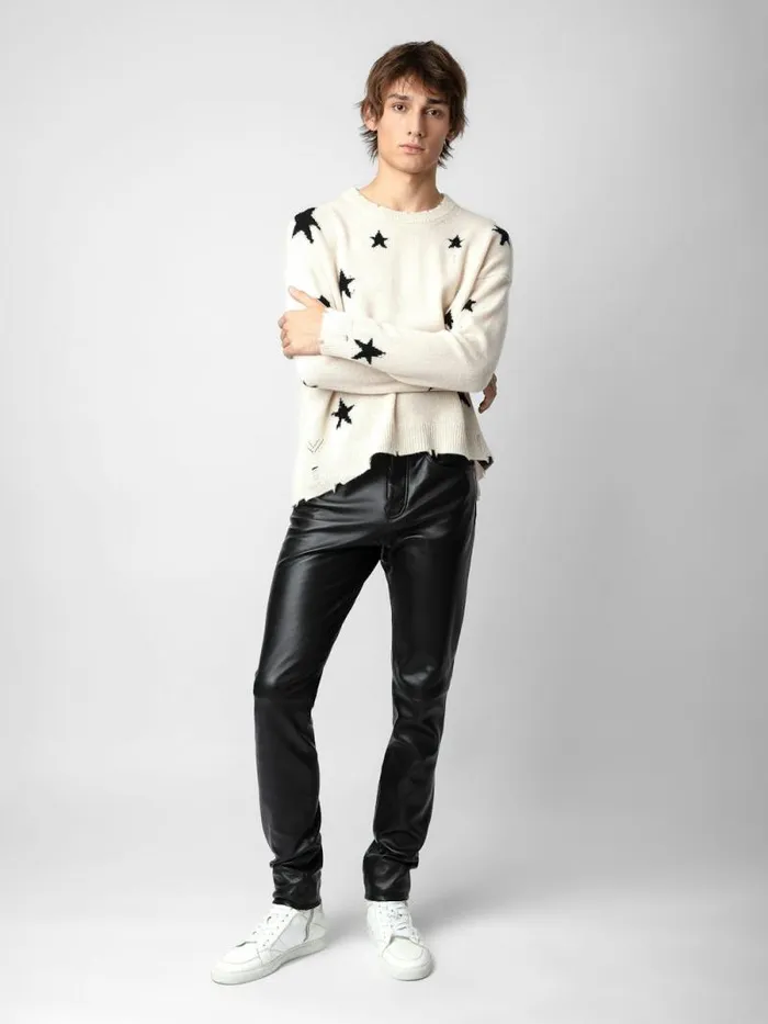 WomenMen Zadig and Voltaire Sweaters and Cardigans Markus Stars Cashmere Sweater Sugar WomenMen Zadig and Voltaire Sweaters and Cardigans Markus Stars Cashmere Sweater Sugar