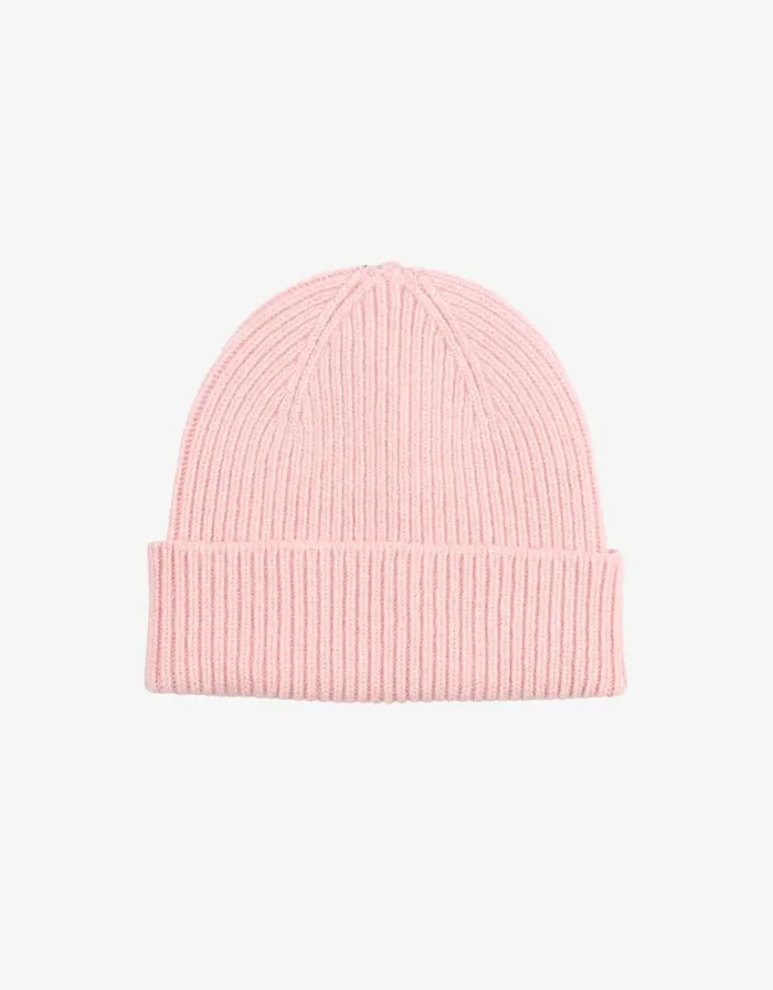 Women Merino Wool Beanie Faded Pink Colorful Standard Beanies