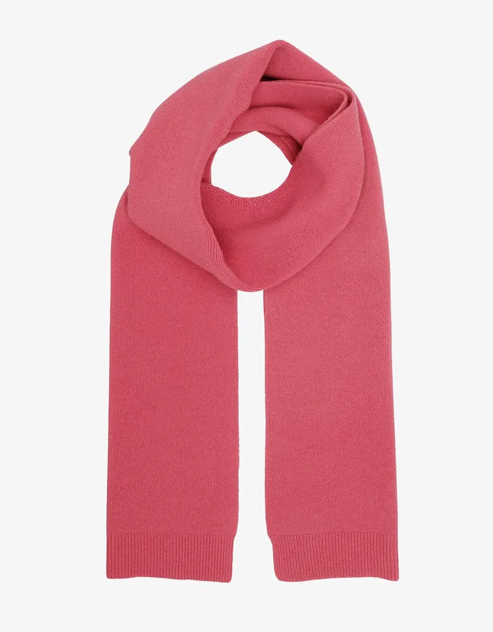 Women Merino Wool Scarf 8211 Raspberry Pink Scarves Colorfulstandard
