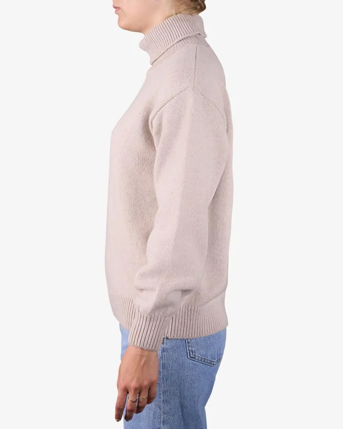 Women Merino Wool Turtleneck Burned Yellow Colorful Standard Knit Sweaters