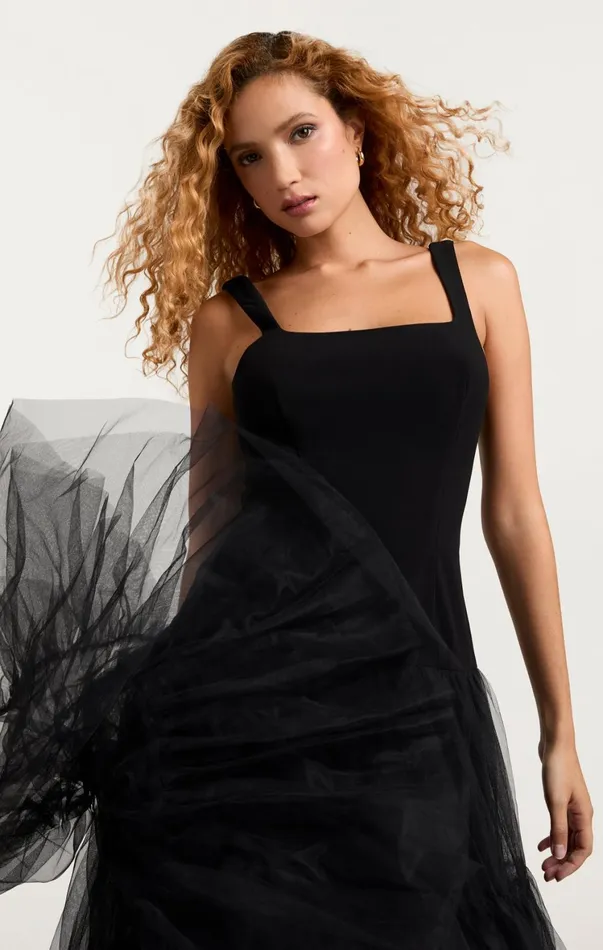 Women Midi Cinq Sept Carolina Dress Black