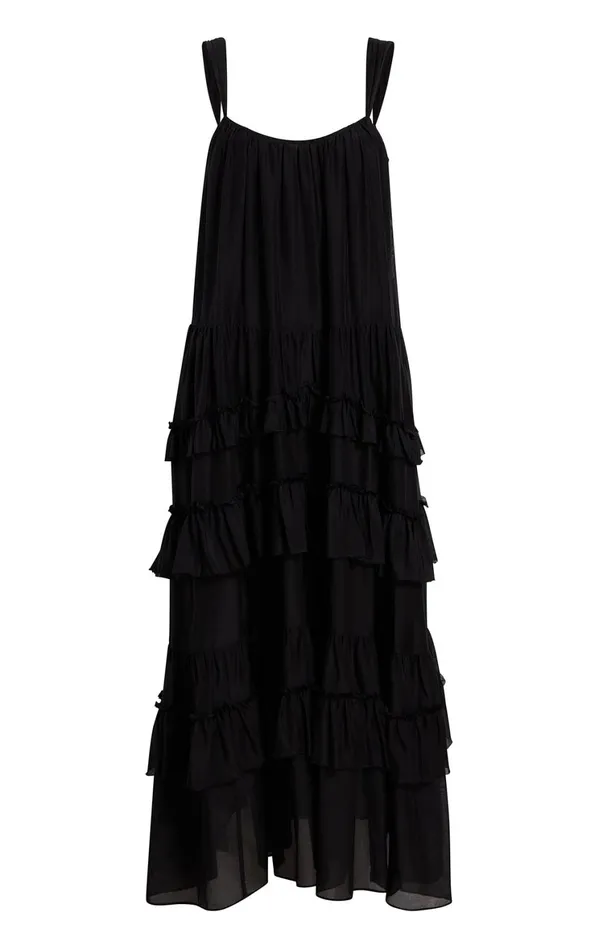 Women Midi Cinq Sept Kandra Dress Black