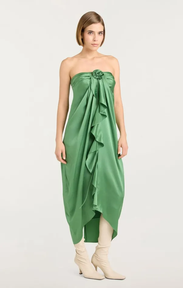 Women Midi Cinq Sept Meredith Dress Sea Palm