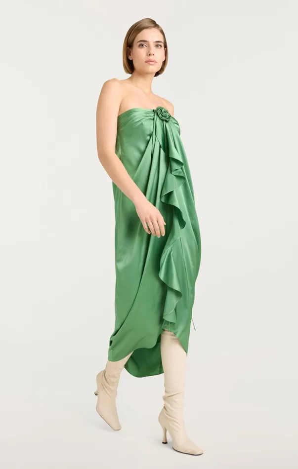 Women Midi Cinq Sept Meredith Dress Sea Palm