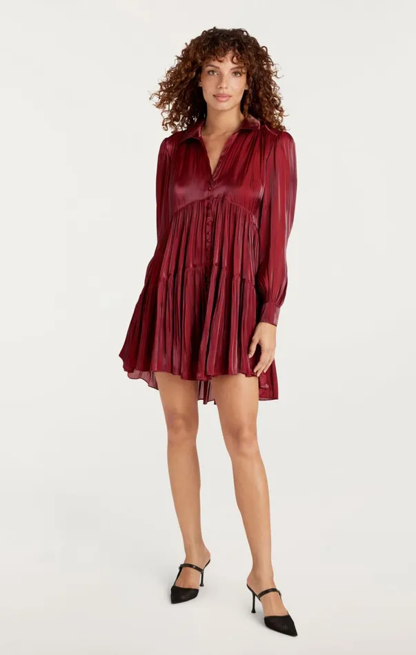 Women Mini Cinq Sept Lilly Dress Rhubarb