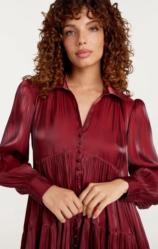 Women Mini Cinq Sept Lilly Dress Rhubarb