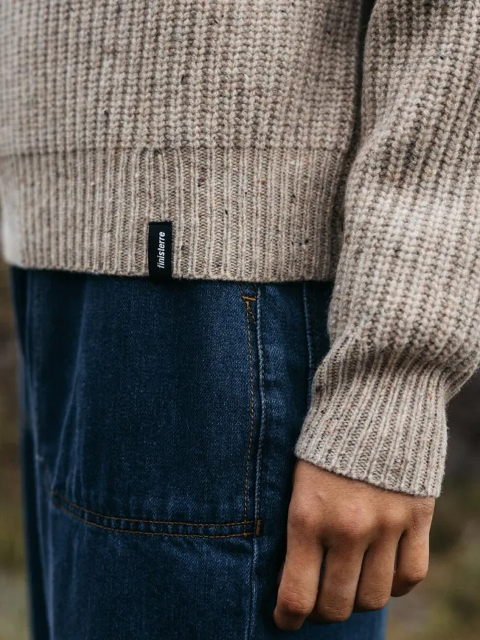 Women Mora Knit Jumper Oatmeal Finisterre Knitwear