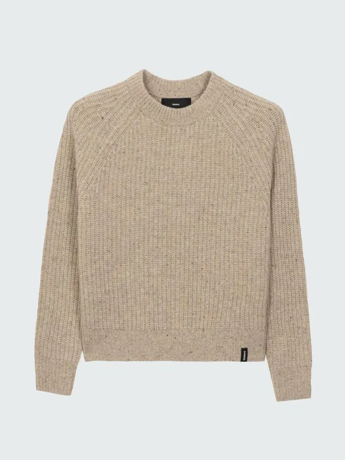 Women Mora Knit Jumper Oatmeal Finisterre Knitwear