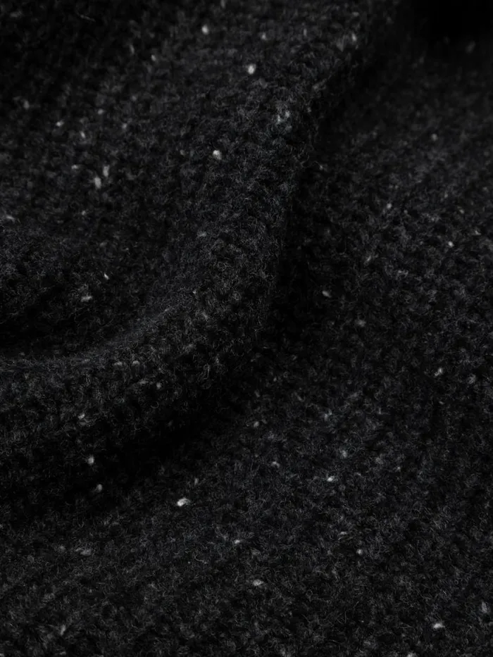 Women Mora Roll Neck Knit Jumper Raven Black Finisterre Knitwear