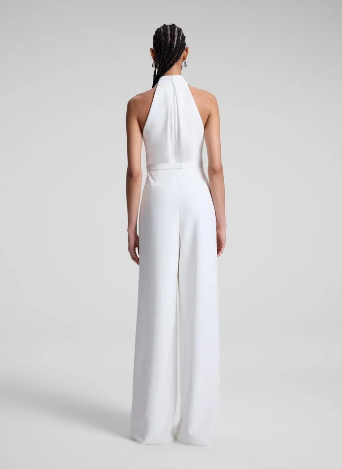 Women Murphy II Wide Leg Jumpsuit White ALC Jumpsuits