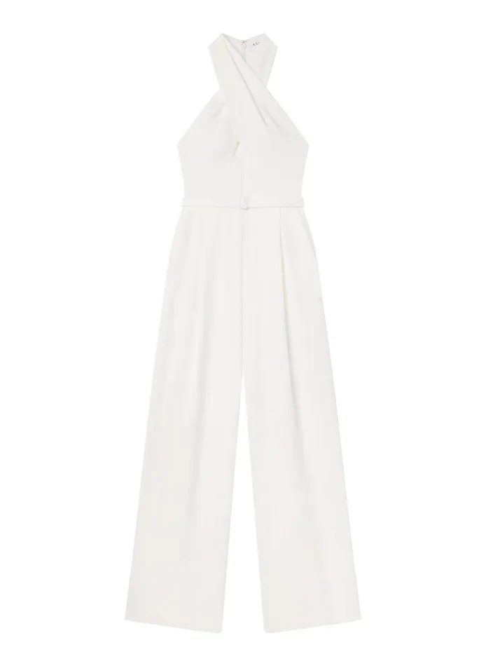 Women Murphy II Wide Leg Jumpsuit White ALC Jumpsuits