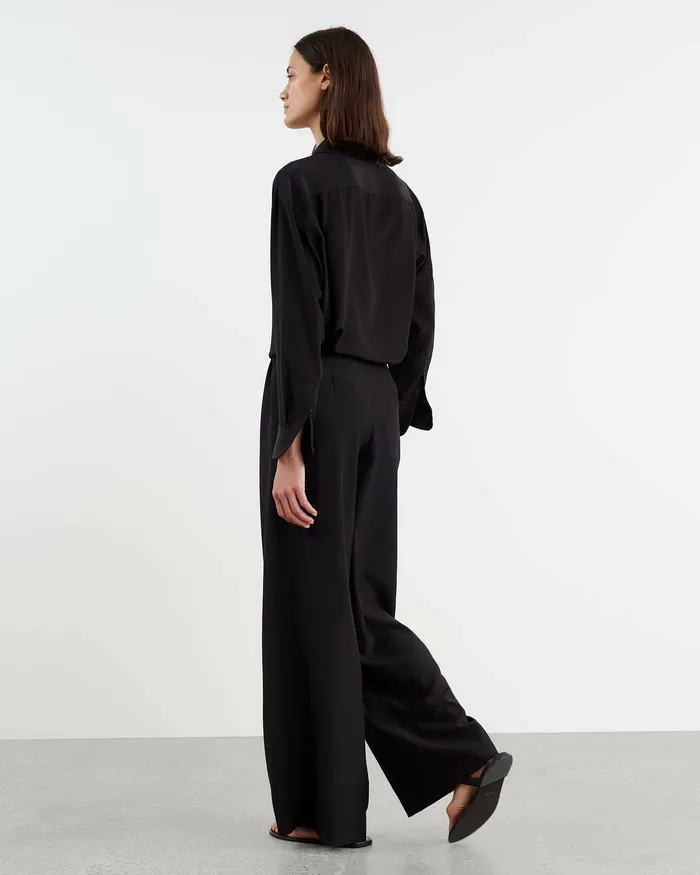 Women Nili Lotan ADRIEL PANT Black Pants and Shorts