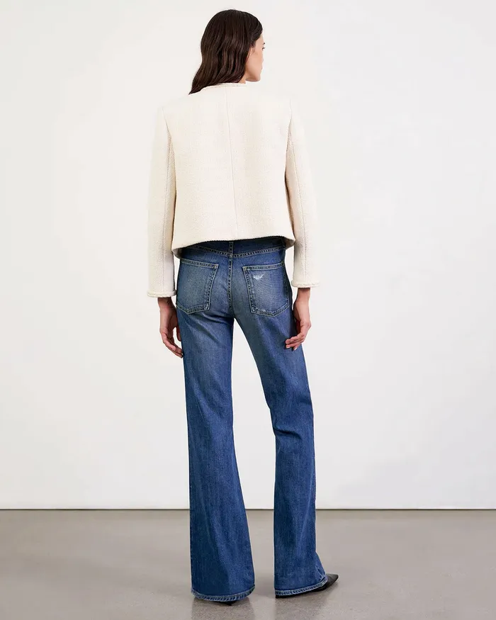 Women Nili Lotan ROMY JACKET Ivory Jackets and Blazers