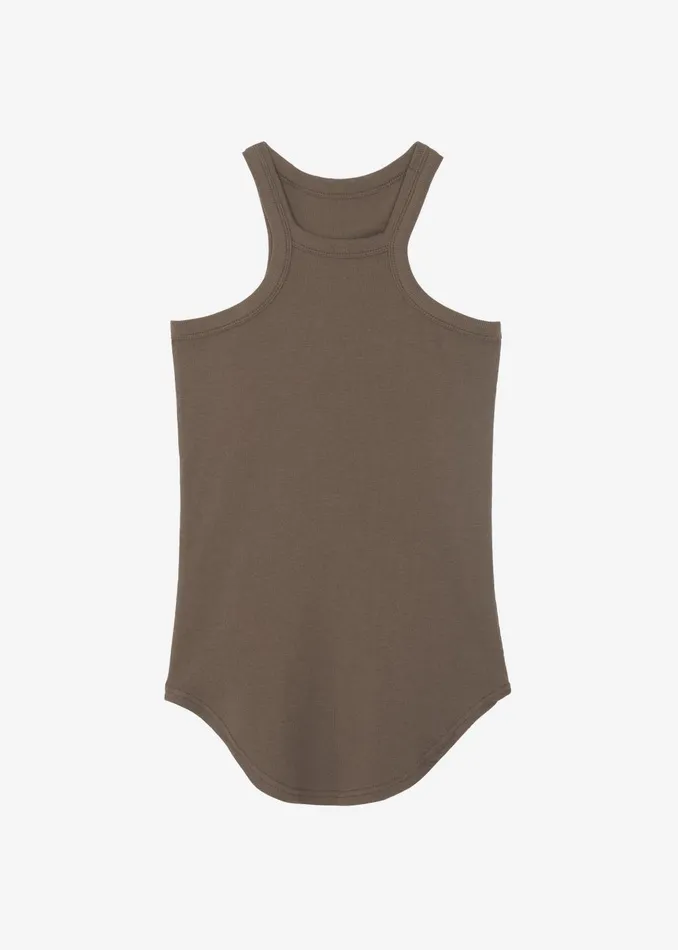Women Omi Halter Tank Top 8211 Brown The Frankie Shop Tops