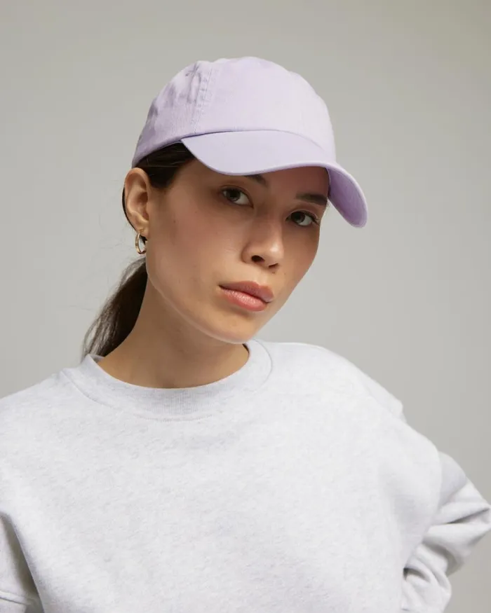 Women Organic Cotton Cap Faded Black Colorful Standard Caps