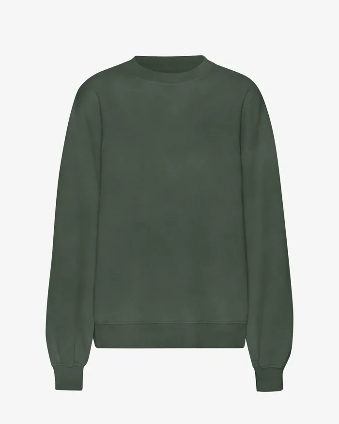 Women Organic Oversized Crew Midnight Forest Colorful Standard Crewneck Sweatshirts