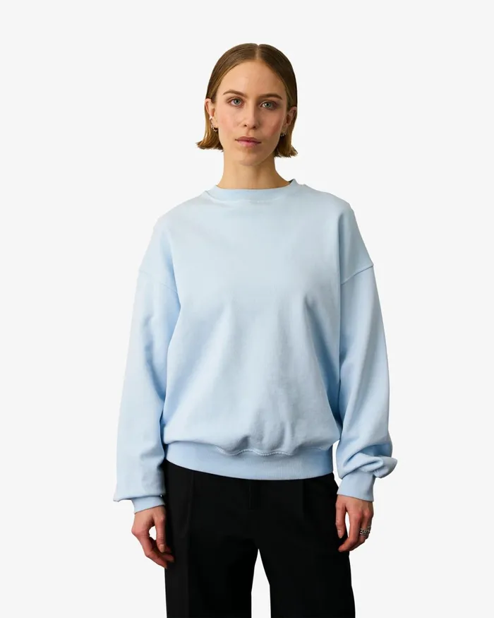 Women Organic Oversized Crew Midnight Forest Colorful Standard Crewneck Sweatshirts