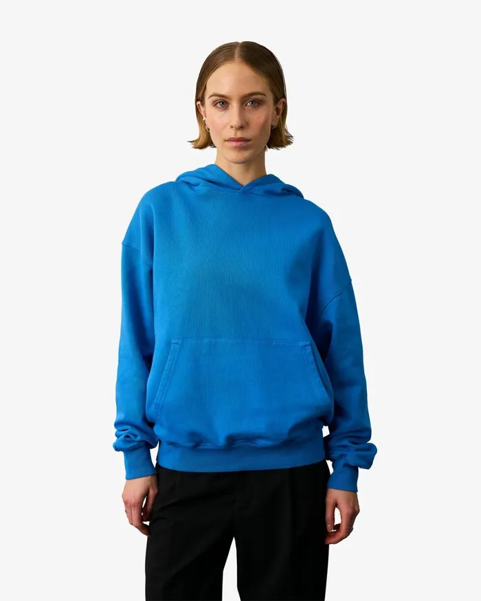 Women Organic Oversized Hood Deep Black Colorful Standard Hoodies