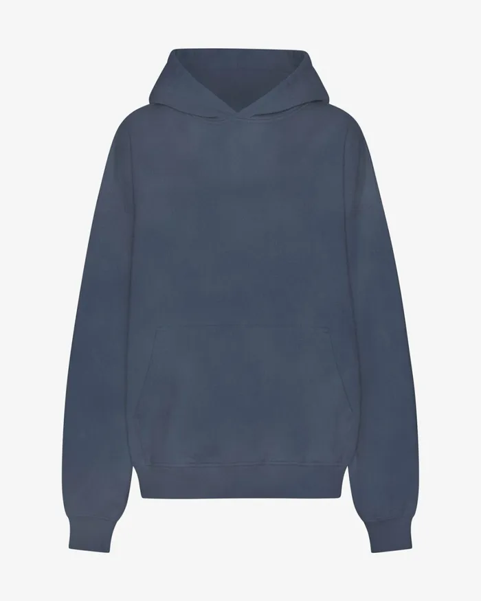 Women Organic Oversized Hood Neptune Blue Colorful Standard Hoodies
