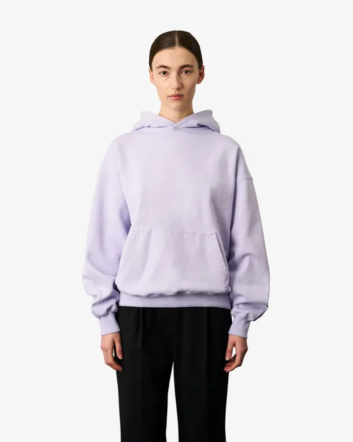 Women Organic Oversized Hood Neptune Blue Colorful Standard Hoodies