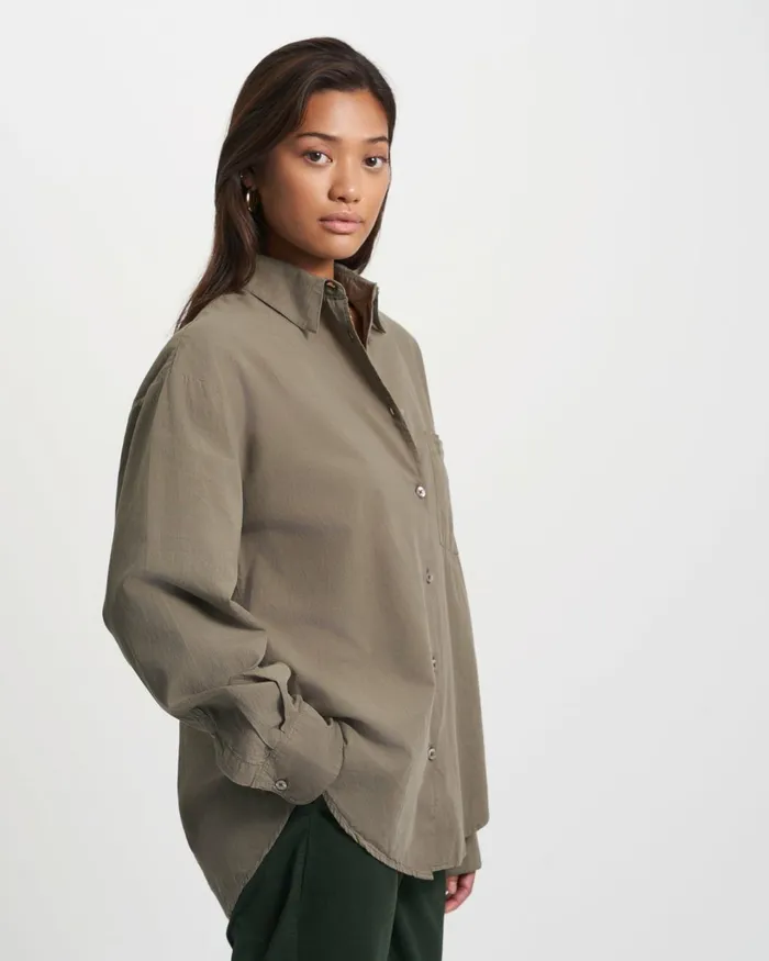 Women Organic Oversized Shirt Deep Black Colorful Standard Shirts
