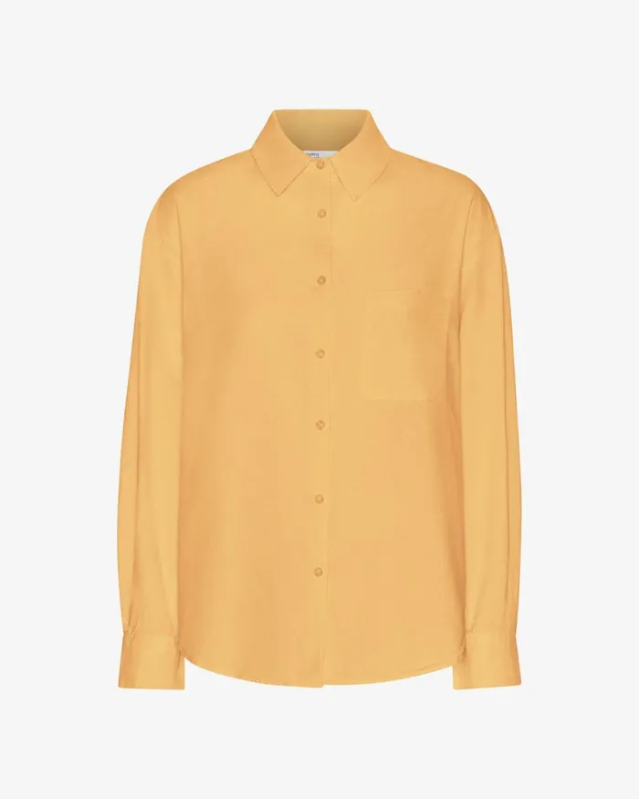 Women Organic Oversized Shirt Sandstone Orange Colorful Standard Shirts