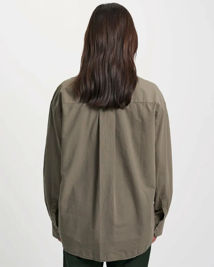 Women Organic Oversized Shirt Sandstone Orange Colorful Standard Shirts