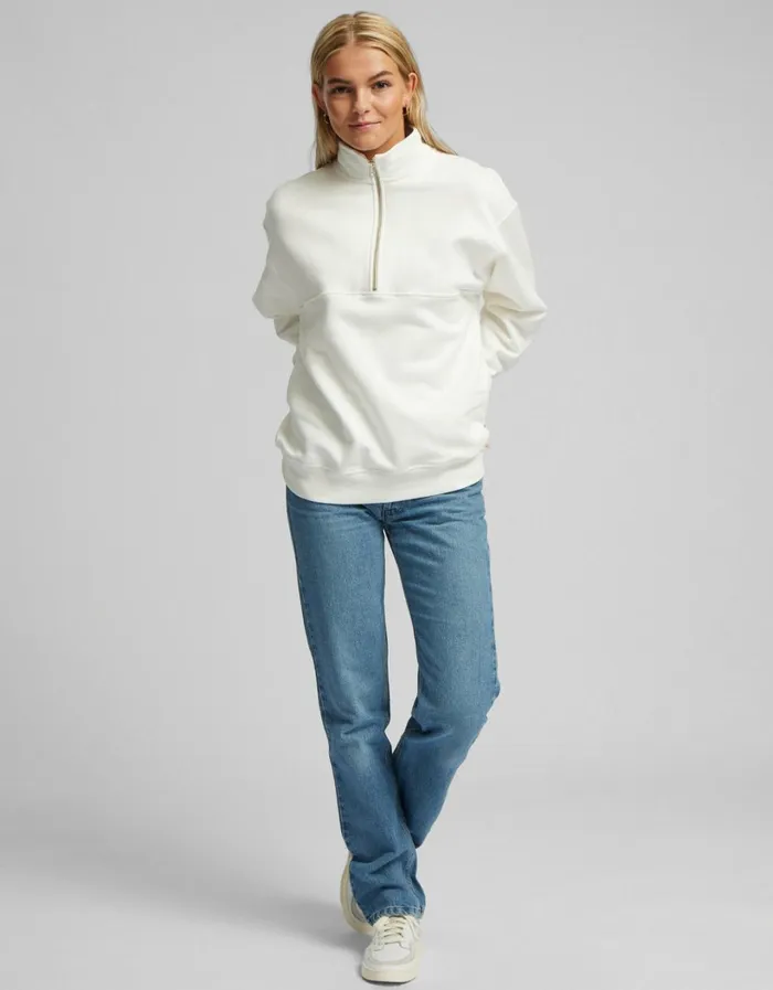 Women Organic Quarter Zip Misty Brown Colorful Standard Quarter Zips