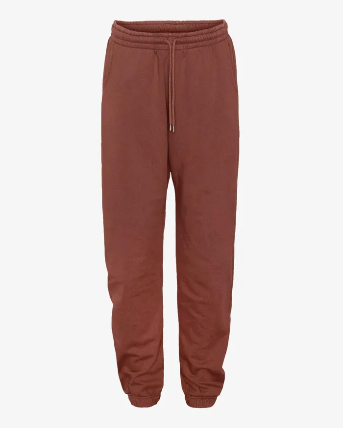 Women Organic Sweatpants Cinnamon Brown Colorful Standard Sweatpants