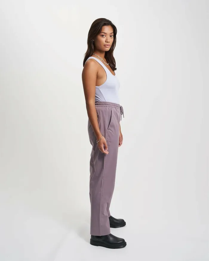 Women Organic Twill Pants Lava Grey Colorful Standard Pants