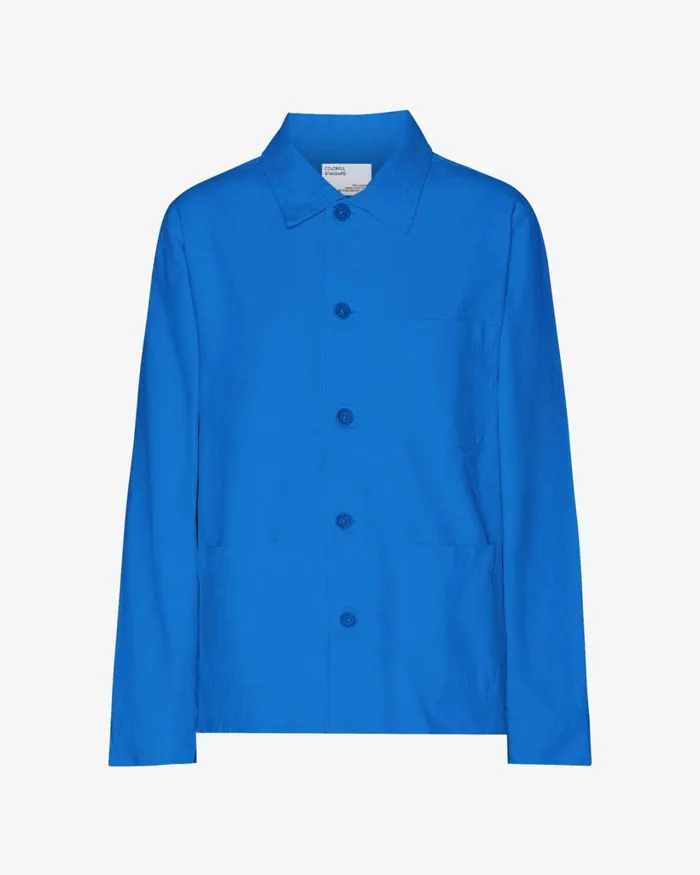 Women Organic Workwear Jacket Pacific Blue Colorful Standard Workwear Jackets