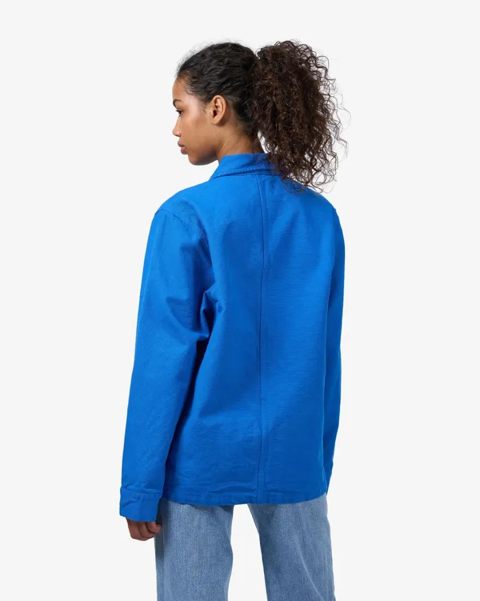 Women Organic Workwear Jacket Pacific Blue Colorful Standard Workwear Jackets