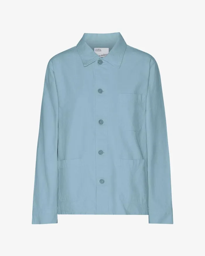 Women Organic Workwear Jacket Seaside Blue Colorful Standard Workwear Jackets