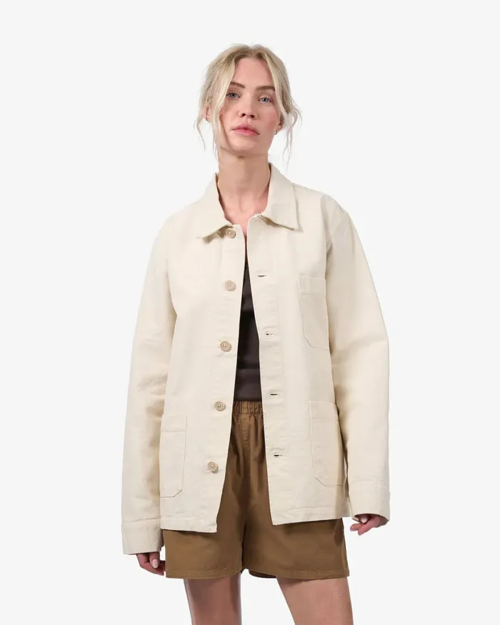Women Organic Workwear Jacket Seaside Blue Colorful Standard Workwear Jackets