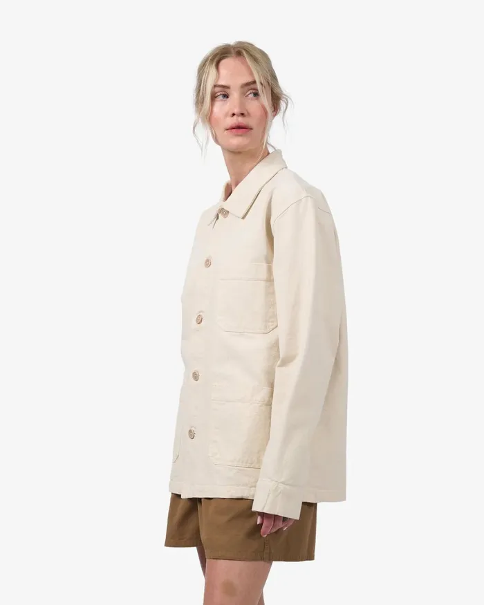 Women Organic Workwear Jacket Seaside Blue Colorful Standard Workwear Jackets