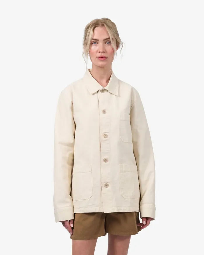 Women Organic Workwear Jacket Seaside Blue Colorful Standard Workwear Jackets