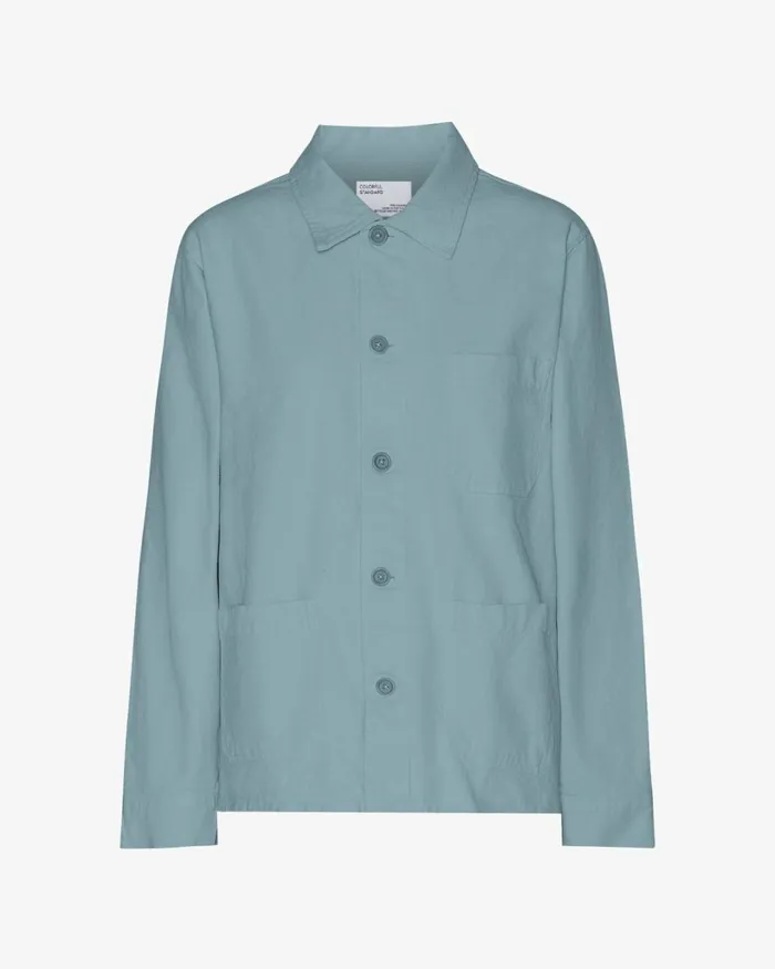 Women Organic Workwear Jacket Stone Blue Colorful Standard Workwear Jackets