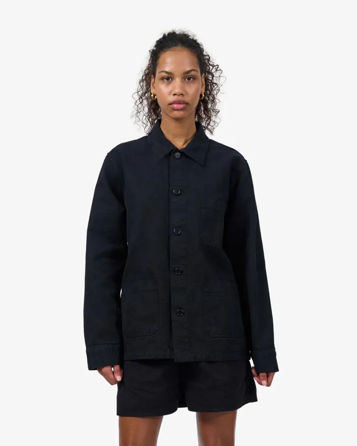 Women Organic Workwear Jacket Stone Blue Colorful Standard Workwear Jackets