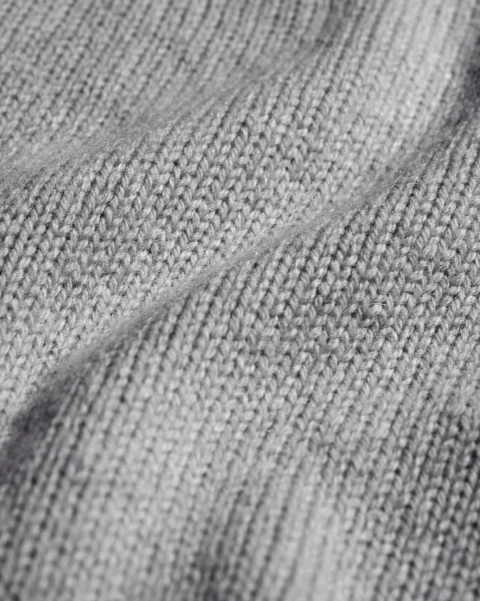Women Oversized Merino Wool Crew Heather Grey Colorful Standard Knit Sweaters