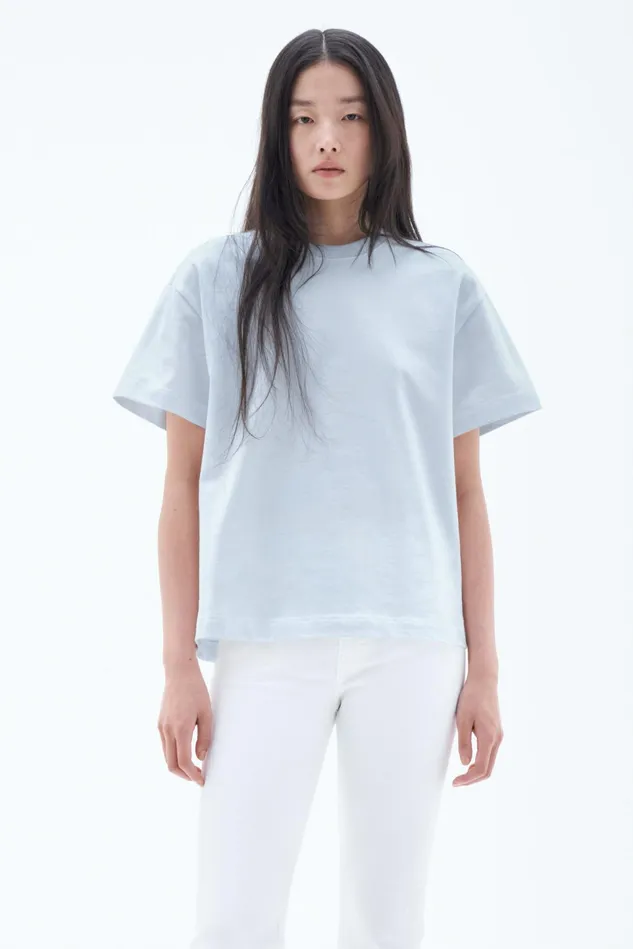 Women Oversized Tee Mist Blue Filippa K Tops