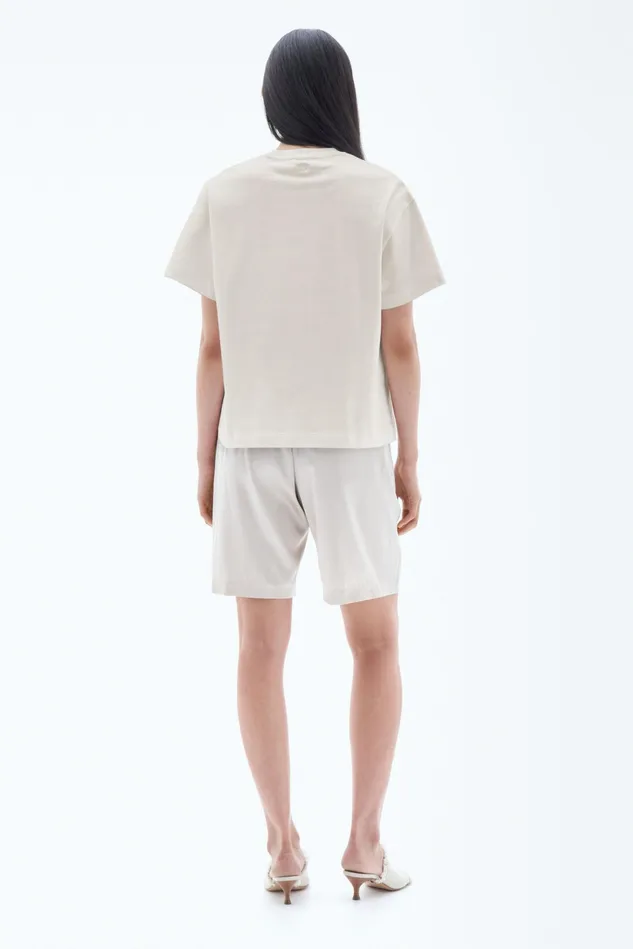 Women Oversized Tee Taupe Filippa K Tops