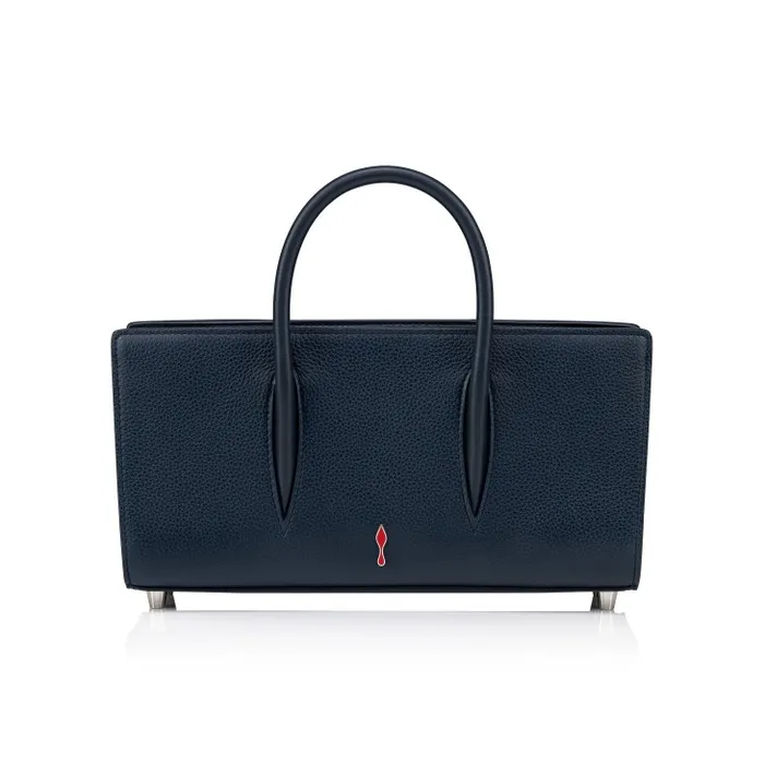 Women Paloma Top Handle Bag 8211 Calf Leather And Spikes Loubinthesky 8211 Navy Christian Louboutin Shoulder Bags