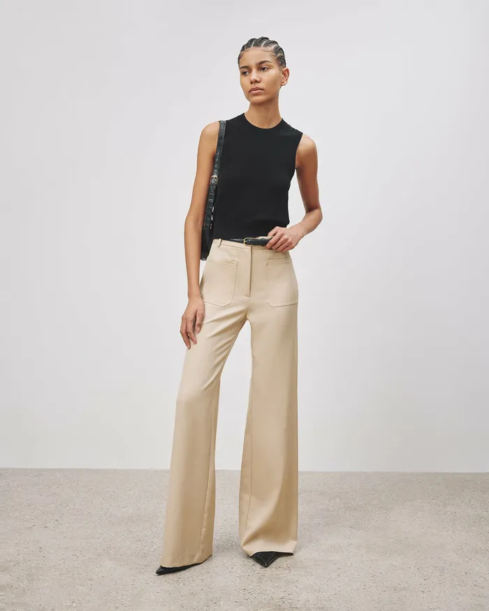Women Pants and Shorts Nili Lotan CHRISTOPHE PANT Brown