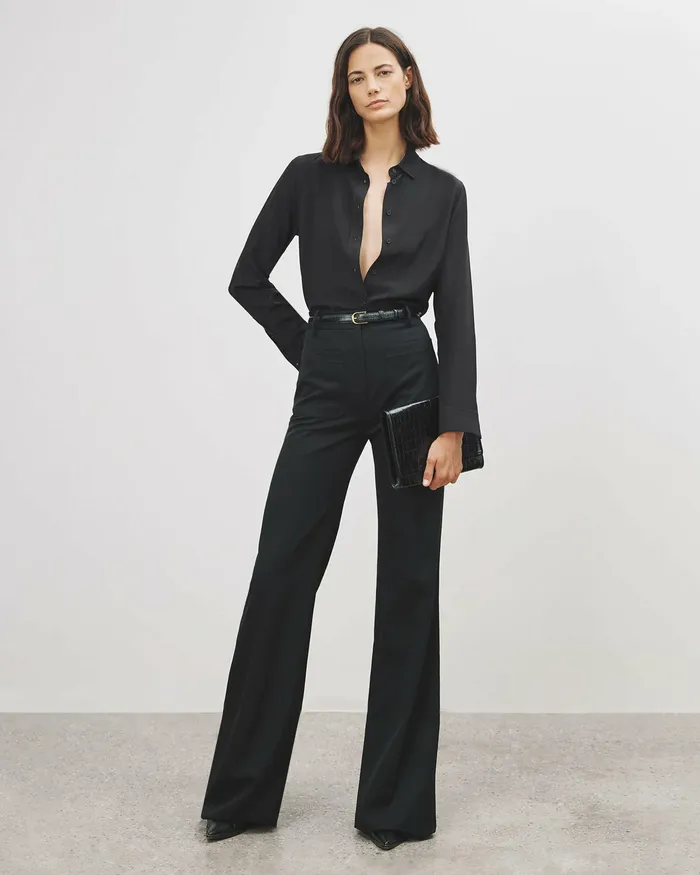 Women Pants and Shorts Nili Lotan CHRISTOPHE PANT Brown