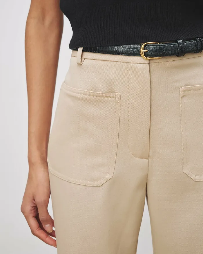 Women Pants and Shorts Nili Lotan CHRISTOPHE PANT Brown