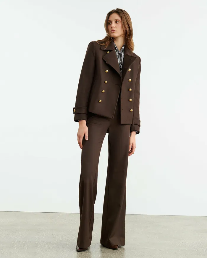 Women Pants and Shorts Nili Lotan CHRISTOPHE PANT Brown