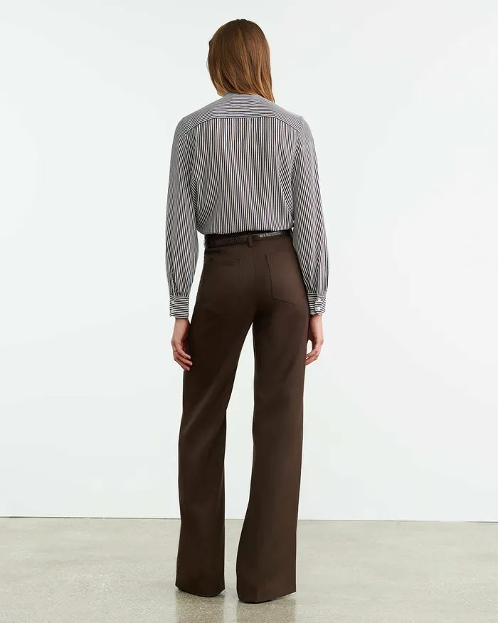 Women Pants and Shorts Nili Lotan CHRISTOPHE PANT Brown
